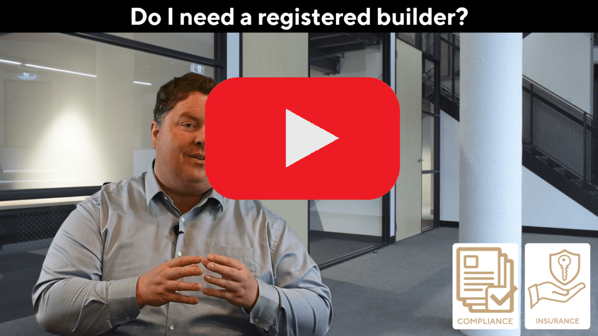 Video on needing a registered builder