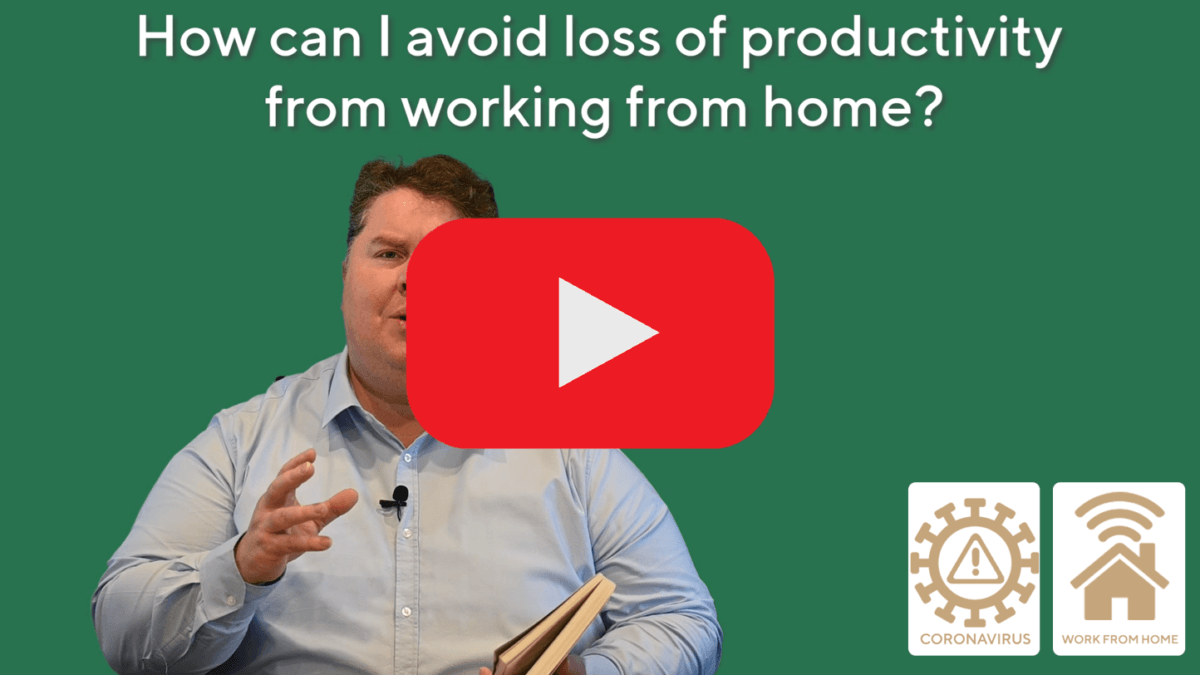 Avoiding loss of productivity working from home