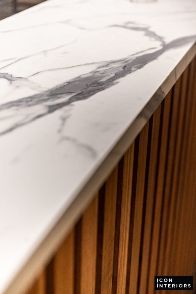 Restaurant fitout marble bench